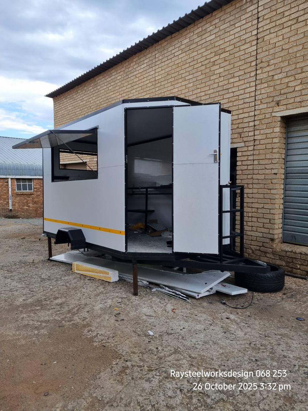 Utility trailer fabricated by Ray SteelWorks Design